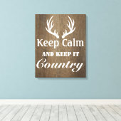 Rustige Der Antlers houden het land Canvas Afdruk (Insitu (Houten vloer))