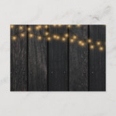 Rustige details over de bruiloft van zonnebloemen informatiekaartje (Achterkant)