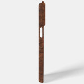 Rustige, donkerbruin, oud hout Monogram Case-Mate iPhone Case (Achterkant / Rechts)
