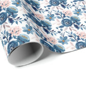 Rustige Donkere Bloementuin Cadeaupapier (Rol Hoek)