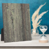 Rustige, donkere, weetherde houten achtergrond fotoplaat (Zijkant)