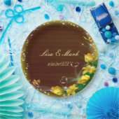 Rustige, donkerwitte bosvlinder papieren bordje (Feest)