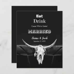 Rustige Drink Zwarte Begroting Gehuwde Bull Skull