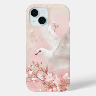 Rustige Duif met Bloesems Waterverf Telefoonhoes