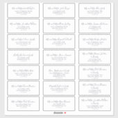 Rustige Earth Coordinate Guest Adresetiketten Sticker (Vel)