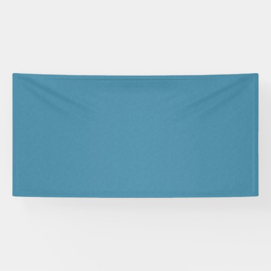 Rustige & eenvoudige Blauwe linnen gestructureerde Spandoek (Horizontaal)