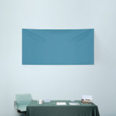Rustige & eenvoudige Blauwe linnen gestructureerde Spandoek (Beurs)