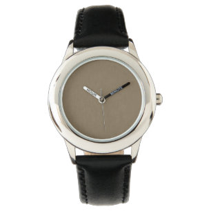 Rustige & eenvoudige bruine textuur achtergrond horloge