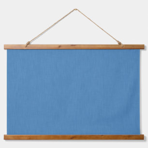 Rustige & eenvoudige effen blauwe textuur achtergr hangend wandkleed