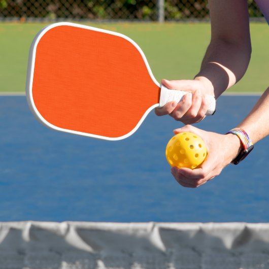 Rustige & eenvoudige oranje textuur achtergrond pickleball paddle (Insitu)