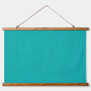 Rustige & eenvoudige Turquoise gestructureerde ach Hangend Wandkleed
