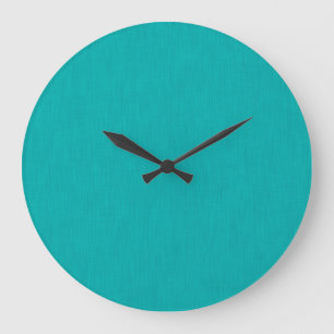 Rustige & eenvoudige visuele turquoise gestructure grote klok