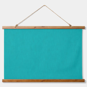 Rustige & eenvoudige visuele turquoise gestructure hangend wandkleed