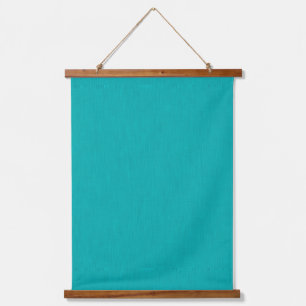 Rustige & eenvoudige visuele turquoise gestructure hangend wandkleed