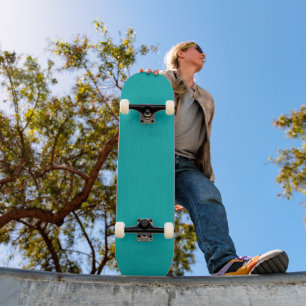 Rustige & eenvoudige visuele turquoise gestructure skateboard