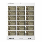 Rustige eikenbomen Mason Jars Adresetiketten Etiket (Full Sheet)