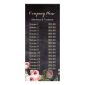 rustige elegant botanisch karton floraal reclamekaart (Achterkant)