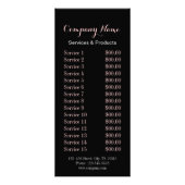 rustige elegant botanisch karton floraal reclamekaart (Achterkant)