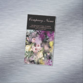 rustige elegant botanisch karton floraal visitekaartje magneet (Voorbeeld)