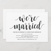 Rustige Elopement Reception Kaart (Voorkant / Achterkant)