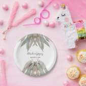 Rustige elyptusbruistocht papieren bordje (Feest)