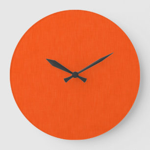 Rustige en eenvoudige oranje textuur achtergrond grote klok