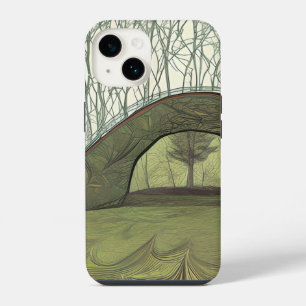 Rustige en vredige camping scene iPhone 14 hoesje
