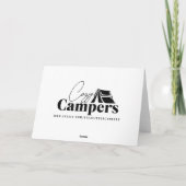 Rustige en vredige camping thema verjaardag kaart (Achterkant)