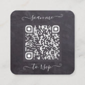 Rustige Eucalyptus Weddenschap Website QR Code RSV Informatiekaartje (Achterkant)