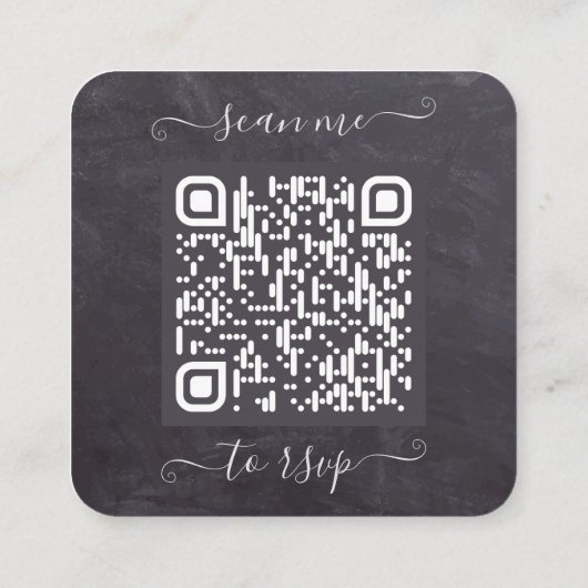 Rustige Eucalyptus Weddenschap Website QR Code RSV Informatiekaartje (Achterkant)