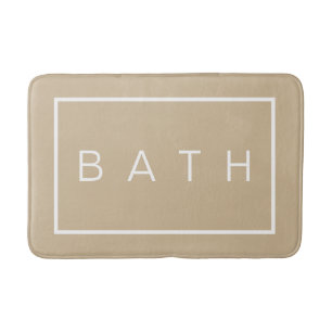 Rustige Farmhouse Chic Light Beige Memory Foam Badmat