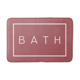 Rustige Farmhouse Chic Roze Minimal  Badmat