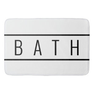 Rustige Farmhouse Chic White Black Badmat