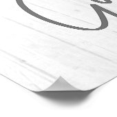 Rustige Farmhouse Een schone Bowl is onze Goal Bat Poster (Hoek)