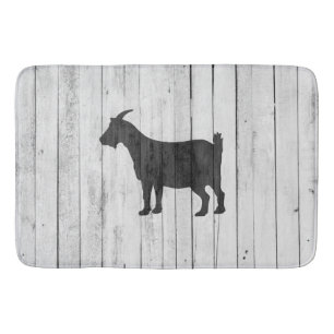 Rustige Farmhouse Goat Wood Panel Badmat