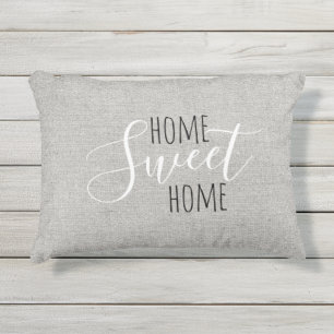 Rustige Farmhouse Grey Home Sweet Home Pillow Buitenkussen
