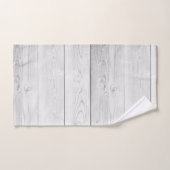 Rustige Farmhouse White Wood Planks Bad Handdoek (Handdoek)