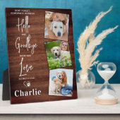 Rustige, favoriete Hallo aangepast dennendog Fotoplaat (Zijkant)