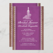 Rustige flessen Bridal Shower Invitations Kaart (Voorkant / Achterkant)