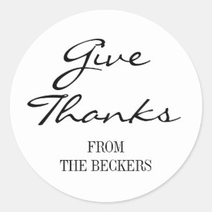 Rustige Floral geeft Bedankt Thanksgiving Sticker