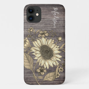  Rustige Floral - Monogram iPhone 11 Hoesje