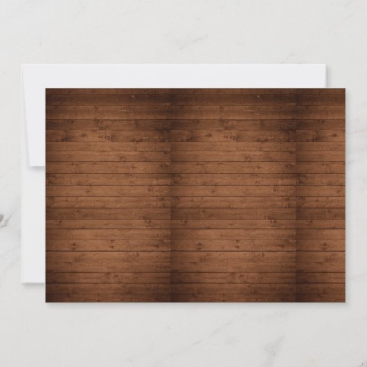 Rustige Floral Wood Surprise Kaart (Achterkant)