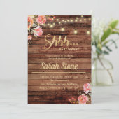 Rustige Floral Wood Surprise Kaart (Staand voorkant)