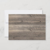 Rustige florale Lila Bouquet RSVP Kaart (Achterkant)