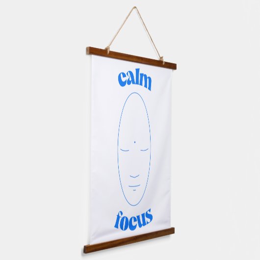 Rustige focus hangend wandkleed (Gebogen)