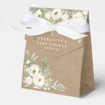 Rustige Foliage en witte Baby showers flesdoos