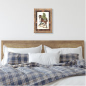 Rustige Fox die op een boomstam steekt Canvas Afdruk (Insitu (Slaapkamer))
