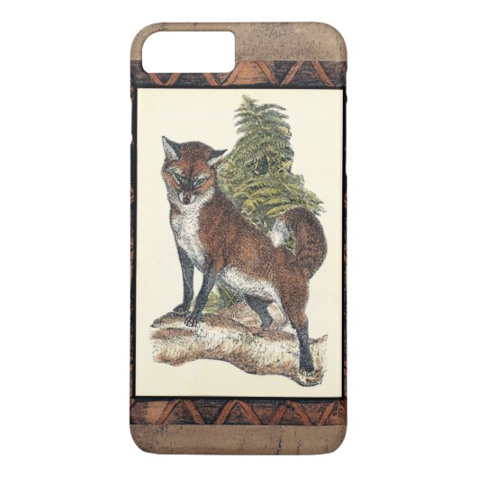 Rustige Fox die op een boomstam steekt Case-Mate iPhone Case (Achterkant)