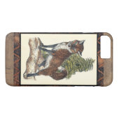 Rustige Fox die op een boomstam steekt Case-Mate iPhone Case (Achterkant (Horizontaal))