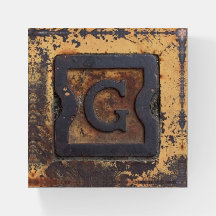 Rustige G-monogram met Bronze & Gold-accenten